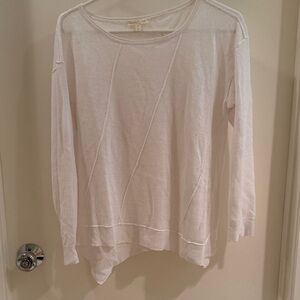 eileen fisher size petite large. organic linen